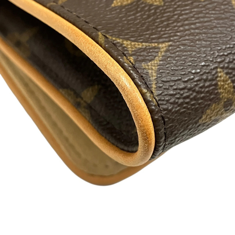 LOUIS VUITTON Authentic Brown Monogram Canvas Pochette Mini Bag - Picture 6 of 9